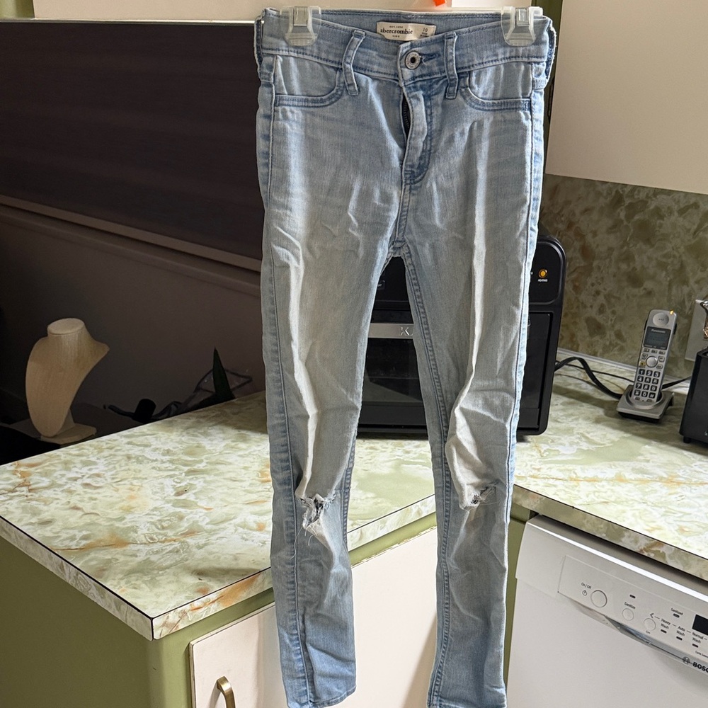Abercrombie Kids Light Blue Skinny Jeans